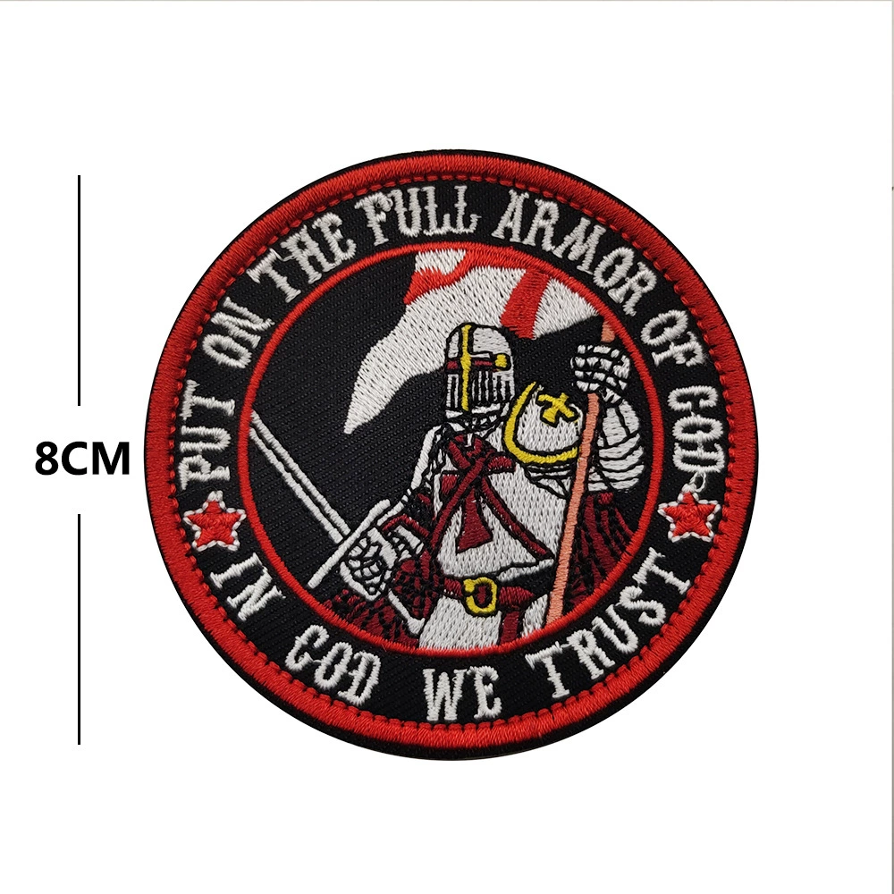 Sea Cross Outdoor St. Bened Trump Cross Cross Temple Crusade Tactical Smels Chapter Embroidery Magic Open Seal
