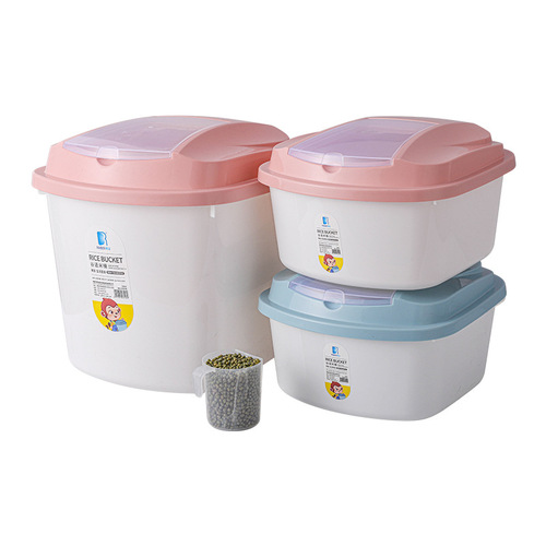 Kitchen rice storage bucket rice bucket household insect-proof and moisture-proof sealed 10 catties rice jar with lid 20 catties rice noodle storage bucket 50 catties