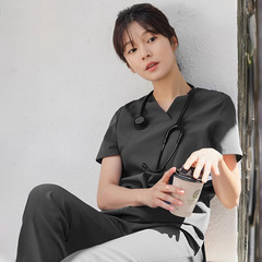 韓国の高級手洗い服、男女兼用、伸縮性速乾手術服、医師、口腔医療、美容看護師、作業服、手洗い服