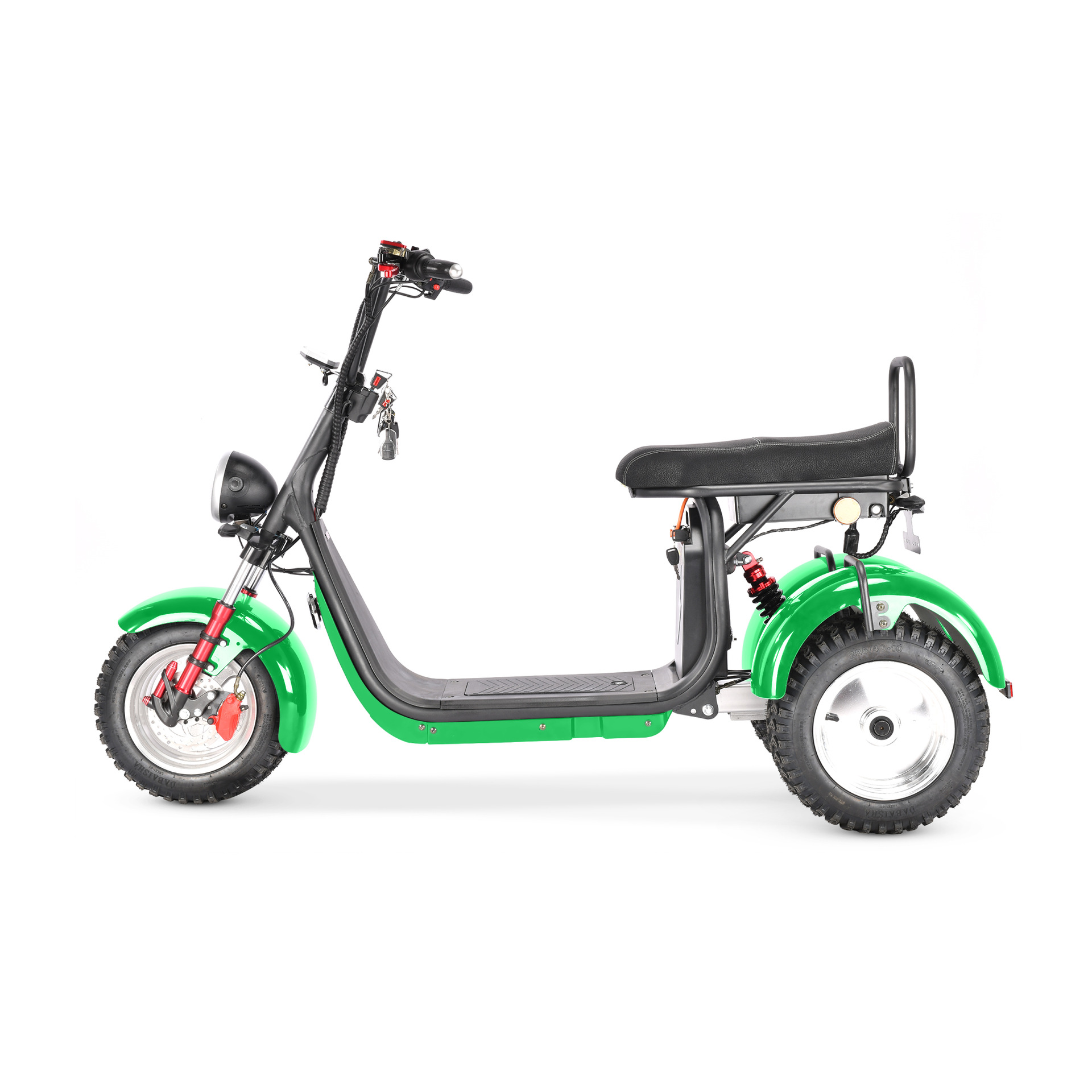 Eec Adult Mobility Scooter Dual-Drive Left and Right Swing Large Seat Cushion Single Bar Three-Wheel Motorcycle Harley Electric Vehicle