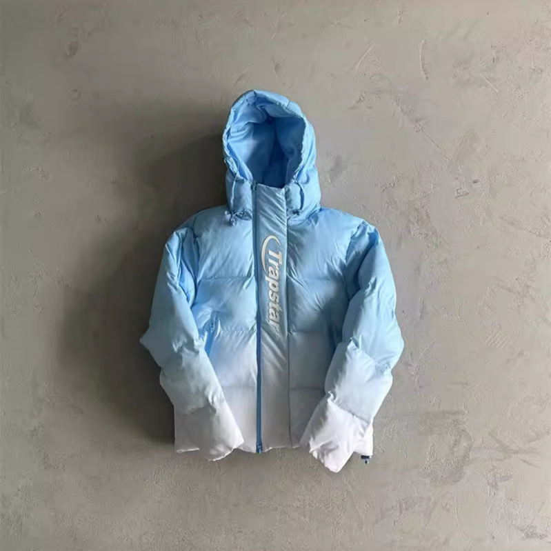 Trapstar Hyperdrive Gradient Jacket Men's Jacket Uk Embroidered Feather Cotton Jacket Trapstar Hyperdrive Gradient Jacket Men's Jacket Uk Embroidered Feather Cotton Jacket
