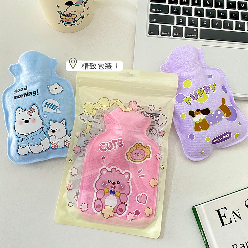 新型の小さいサイズの冬のアニメのぬいぐるみの湯たんぽの注水湯たんぽの湯たんぽの学生はお腹の湯たんぽを温めます。|undefined