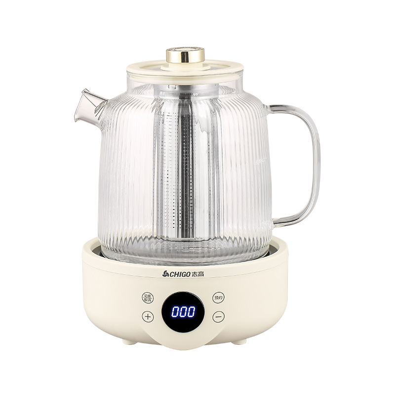 志高一体自动小型一人煮茶器多功能家用炖煮全玻璃壶身恒温养生壶|undefined