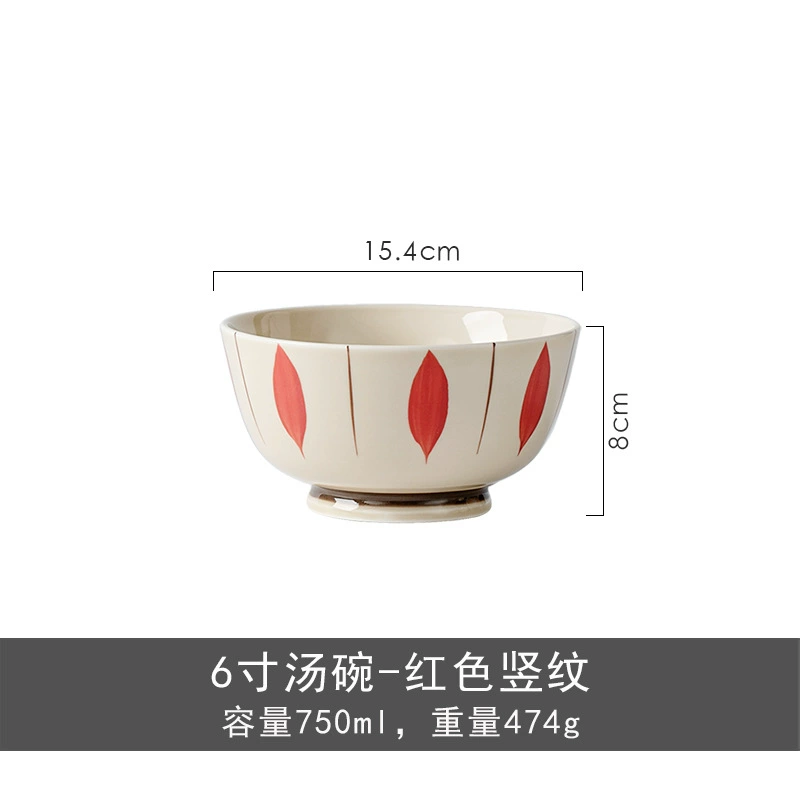 Japanese retro ceramic tableware for home use, set