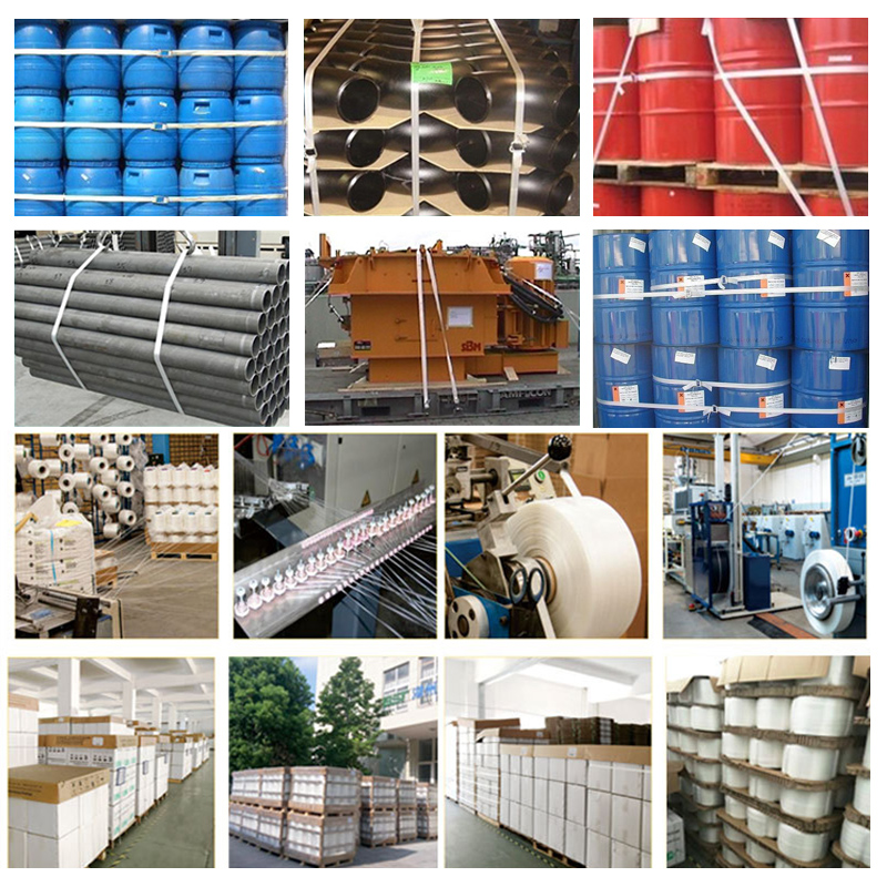 Cinturón de embalaje de poliéster flexible de alta calidad de embalaje logístico de alta calidad Cinturón de embalaje de hebilla 1316192532mm