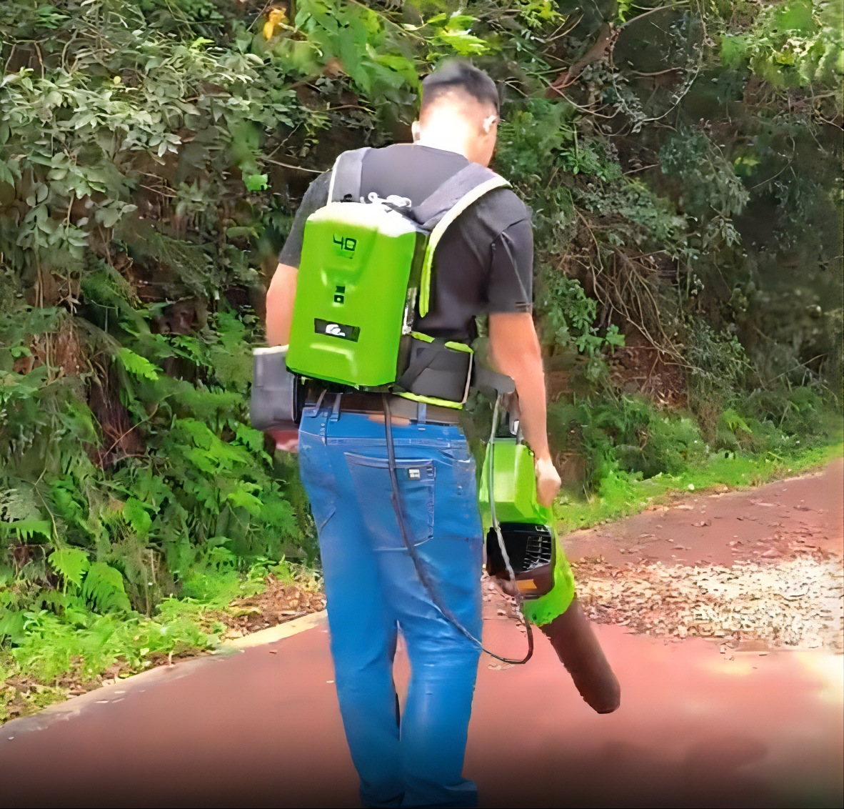 凯姿充电式鼓风机 KZ446背负式吹风机锂电吹雪机 40V吹尘机 KS288