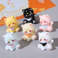 立体子猫6色クロスボーダー対外貿易樹脂部品diy携帯ケース洞靴ボタン装飾材料