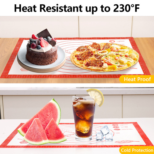 Cross-border new silicone kneading mat food-grade thick kneading mat barbecue mat household kitchen restaurant baking tools