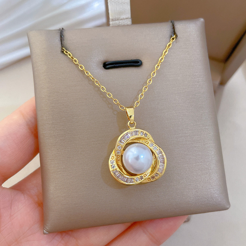 Collana elegante a catena con diamanti da donna gioiello versatile_voghion.com