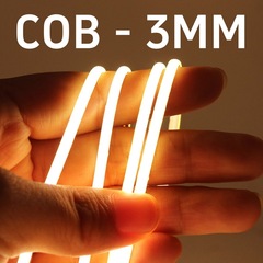 狭板バージョン 3mmCOB ライトストリップ 3mm 超薄型 LED 低電圧 24v12V 自己粘着タッチモデルリニアソフトストリップライト