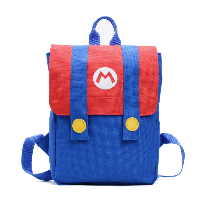 Nueva mochila infantil de estilo coreano con letras de dibujos animados impresas con LOGO, mochila para niños y niñas, mochila escolar de colores contrastantes para jardín de infantes