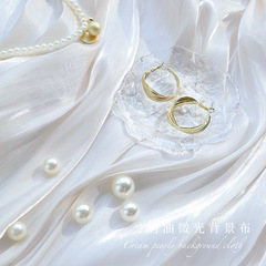 Photography background cloth reflective silk cloth shooting high-end jewelry jewelry scene props bow shape wrinkles