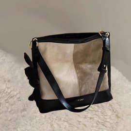 水墨画廊托特包大容量包包女2025新款质感时尚百搭通勤小众单肩包