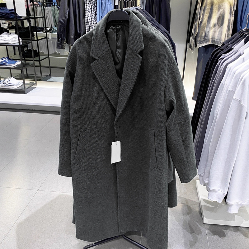 2025 New Gentleman Autumn and Winter Men's Waterproof Structure Loose Parka Mid-Length Coat