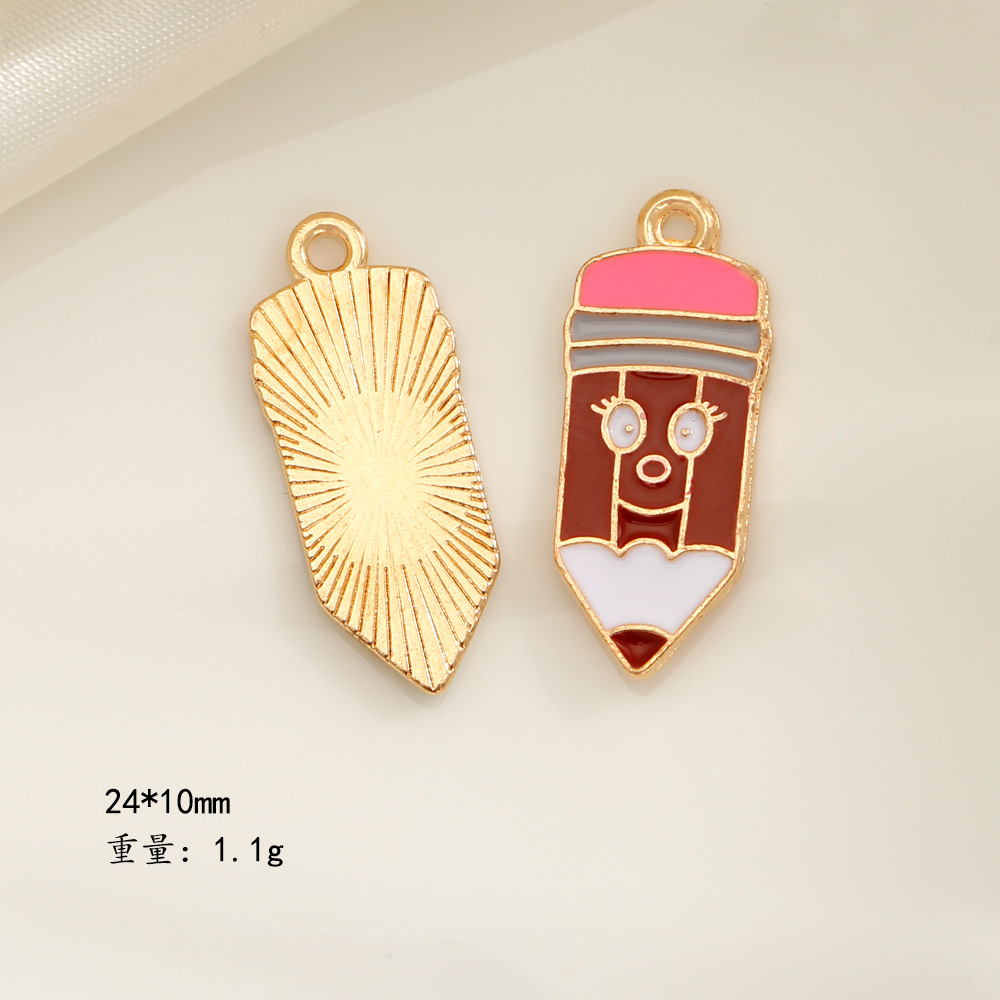 Estudiante de dibujos animados temporada de graduación estudiante creativo ropa sombrero libro mágico lápiz DIY pequeño colgante accesorios de recuerdo