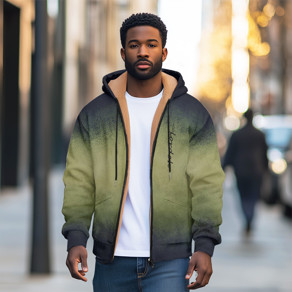 Chaqueta de manga larga de todo fósforo de moda clásica simple, casual diario, cómodo suéter con capucha con cremallera MF12