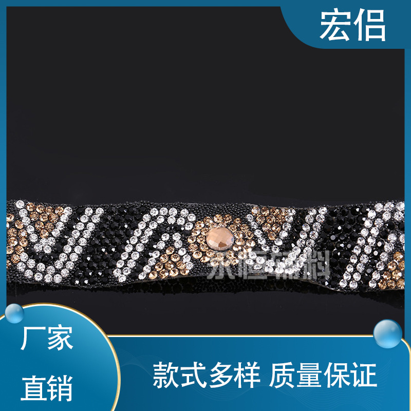 新款烫钻网钻 密集水钻材料服饰鞋子包包话筒贴钻胶网厂家直销