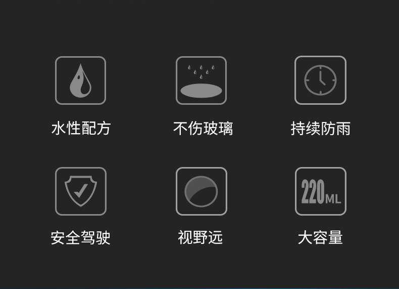 Kuaimet Car Rain-Proof and Water-Repellent Rain Enemy Water Repellent Cleaning Glass Coating Car Water Removal and Waterproofing Agent Cps503
