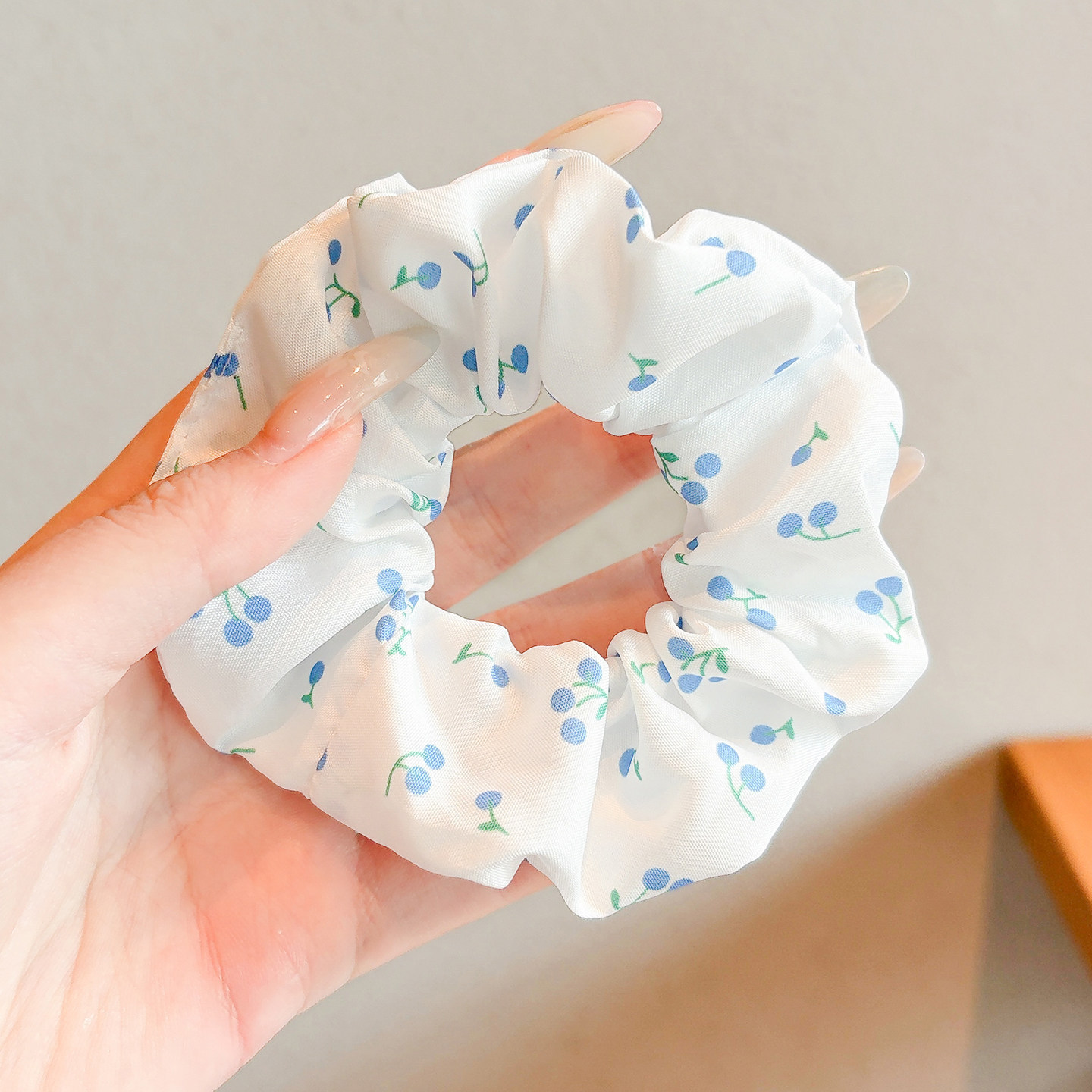 Anillo para el cabello de intestino grueso de gran tamaño coreano, bufanda cuadrada de alta calidad femenina, cuerda para el cabello, banda elástica y duradera, flor de viento perezosa