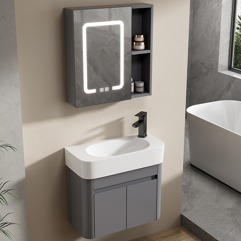 Wall-mounted Rounded Wash Basin Bathroom Cabinet Ceramic All-in-one Basin Bathroom Washbasin Cabinet Cross-border Toilet Washstand Wall-mounted Rounded Wash Basin Bathroom Cabinet Ceramic All-in-one Basin Bathroom Washbasin Cabinet Cross-border Toilet Washstand
