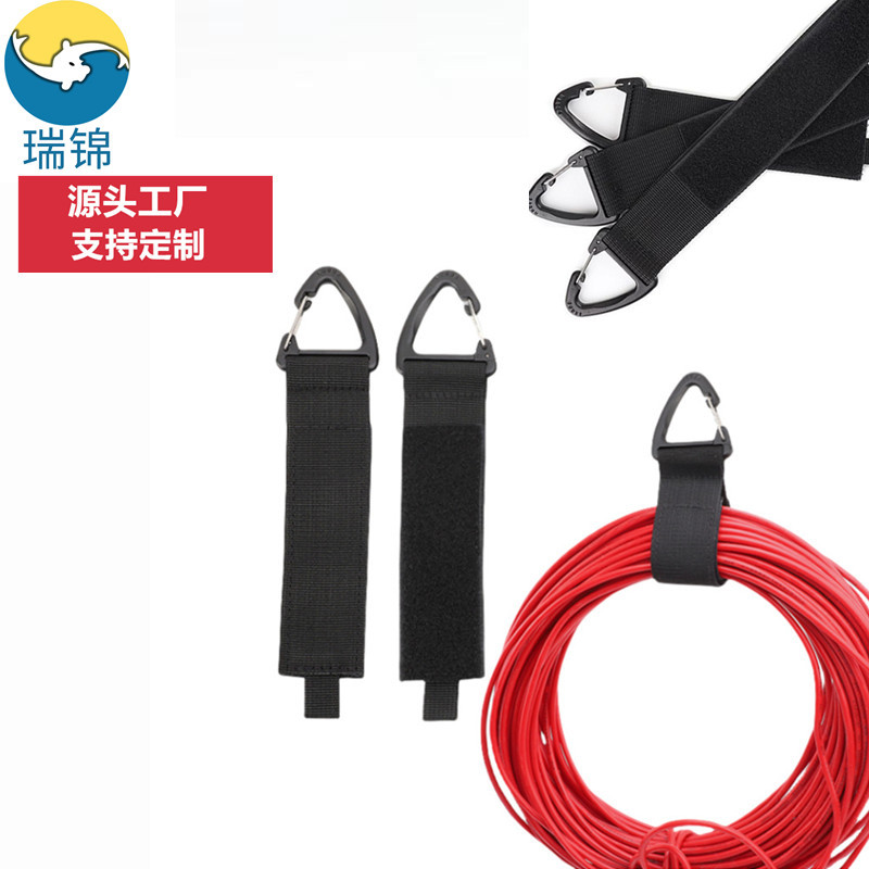 亚马逊新款登山扣储物绑带车库挂钩重型储存绑带户外旅行重力绑带