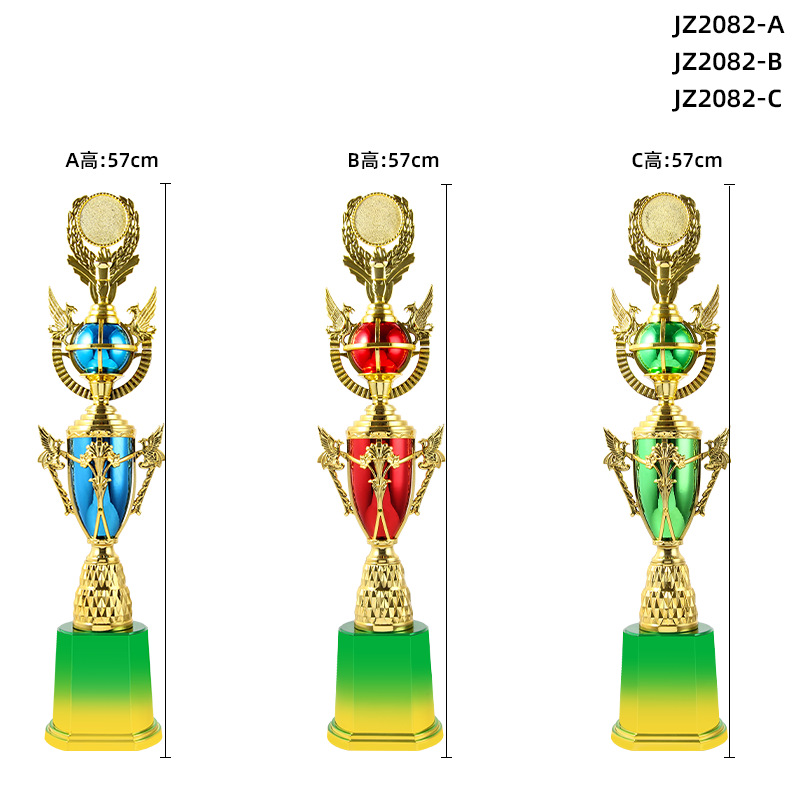 Trofeos de base alta personalizados juegos de fútbol y baloncesto modelo infantil competición de baile trofeos premios escolares