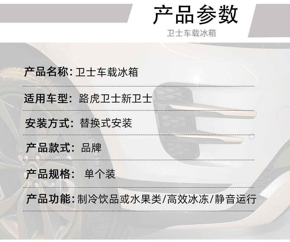 Suitable for 2020-2026 Land Rover Defender 90 110 130 Car Refrigerator