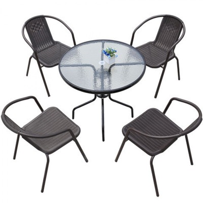 Outdoor tables outdoors Tables and chairs combination Open air leisure time outdoor Courtyard courtyard balcony Tables and chairs Iron art Thirty-five Set of parts