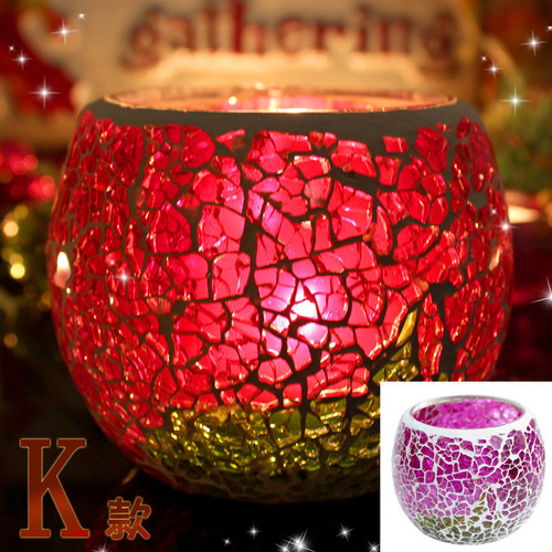 Decorative candy candle holder rotating household