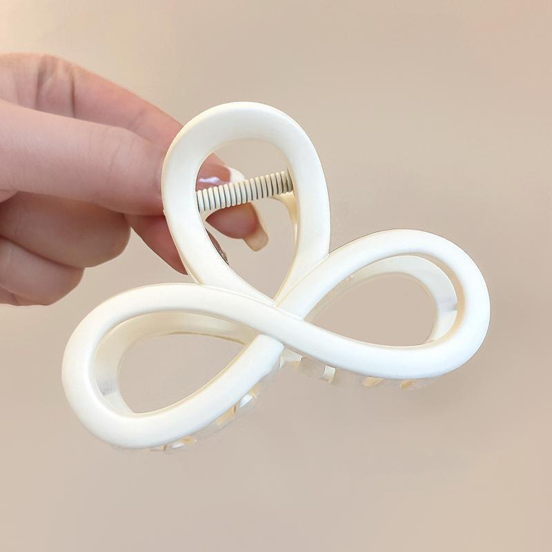 Nuevo temperamento de alta gama horquilla grande horquilla en la parte posterior de la cabeza clip de tiburón tocado clip de agarre accesorio para el cabello clip para el cabello de disco hueco