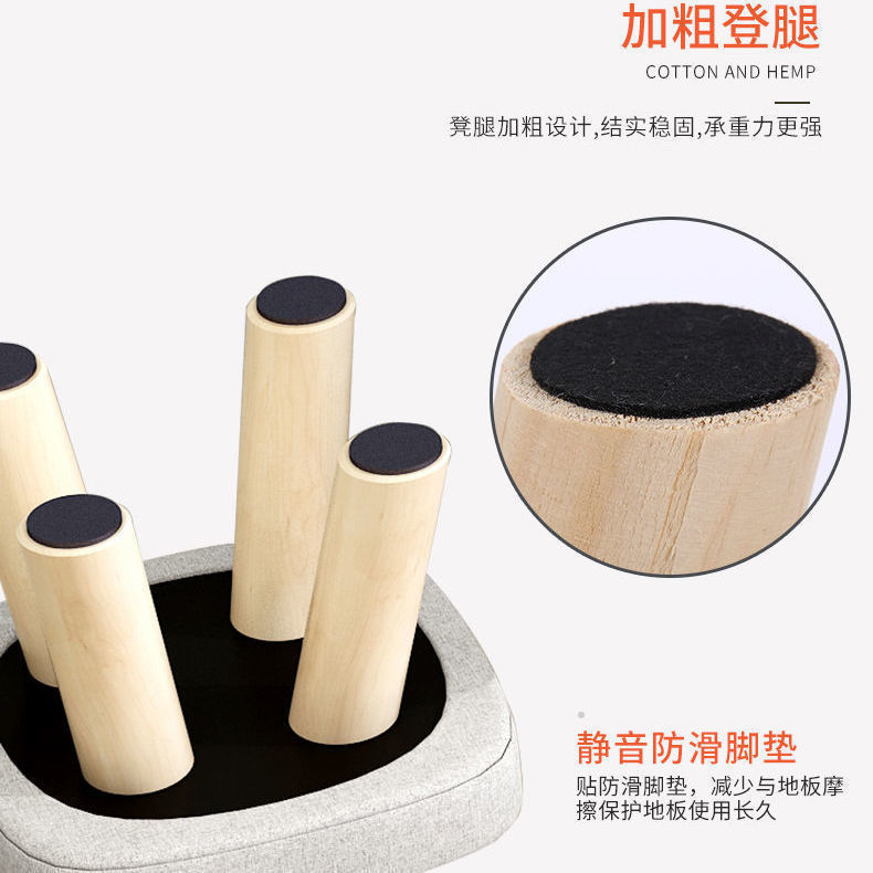 Caricatura infantil encantadora comida creativa pequeño banco pequeño taburete casero taburete de madera sólida baja sofá taburete silla de bebé