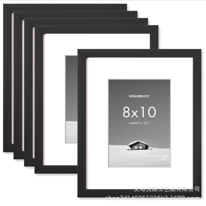 American-Style Density Board Photo Frame 8*10inch Home Framing Display Picture Frame Wall Hanging Table Photo Frame Wholesale