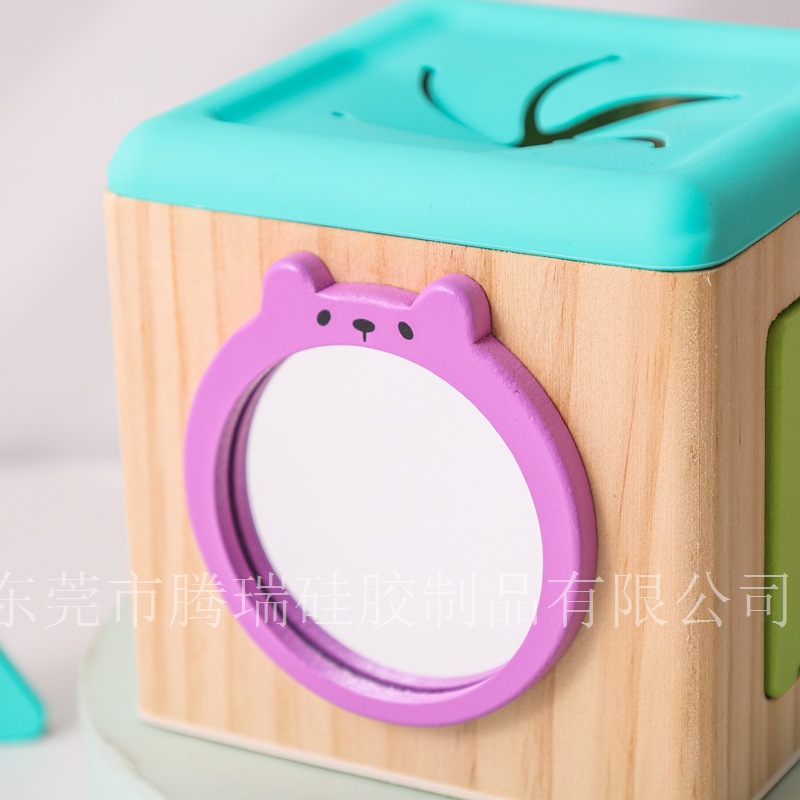 Amazon Montessori Frühbildungsspielzeug Baby Holz Texturbox Puzzle Produktionsspielzeug Kindergehirnentwicklung Bausteinkiste