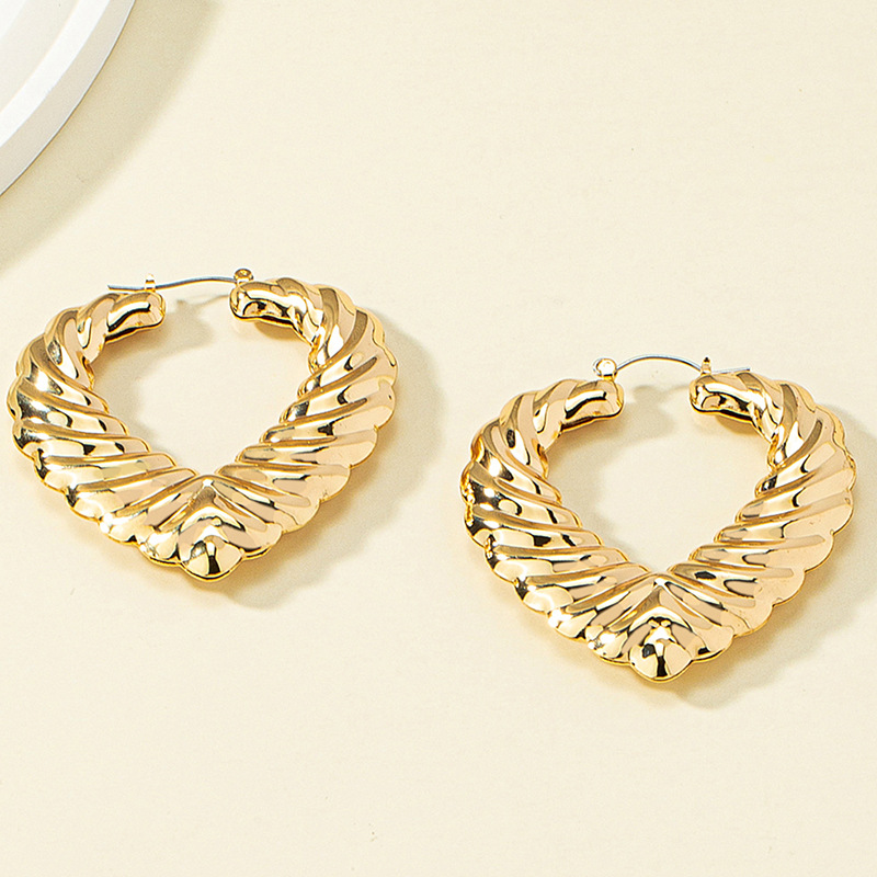 1 Pair Fashion Geometric Alloy Plating Gold Plated Women's Earrings display picture 4