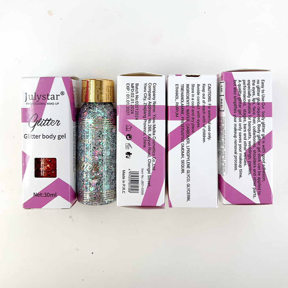 Gel de maquillage caméléon liquide maquillage de scène visage corps flash fard à paupières_voghion.com