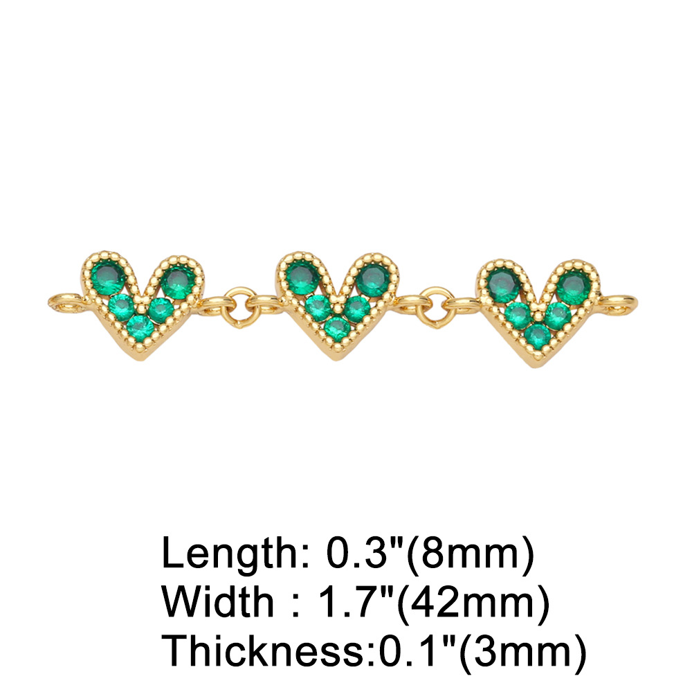1g Weight Pendant Jewelry Making Type 8*42mm Jewelry Making Size Zircon Inlay Material DIY Jewelry Accessories Classification 1 Piece, 3 Pieces Quantity Copper Material Heart Shape Pattern Plating Design Simple Style Style 1 Piece 3 Pieces 8*42mm Copper Zircon Heart Shape Pendant Jewelry Accessories 6