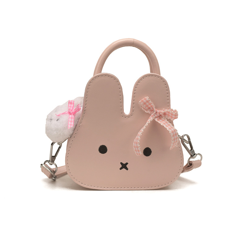 Bolsos para niños bonitos y divertidos conejos de dibujos animados bolsos de hombro para niños y niñas mini lindos con colgentes bolsos de cambio para niñas pequeñas