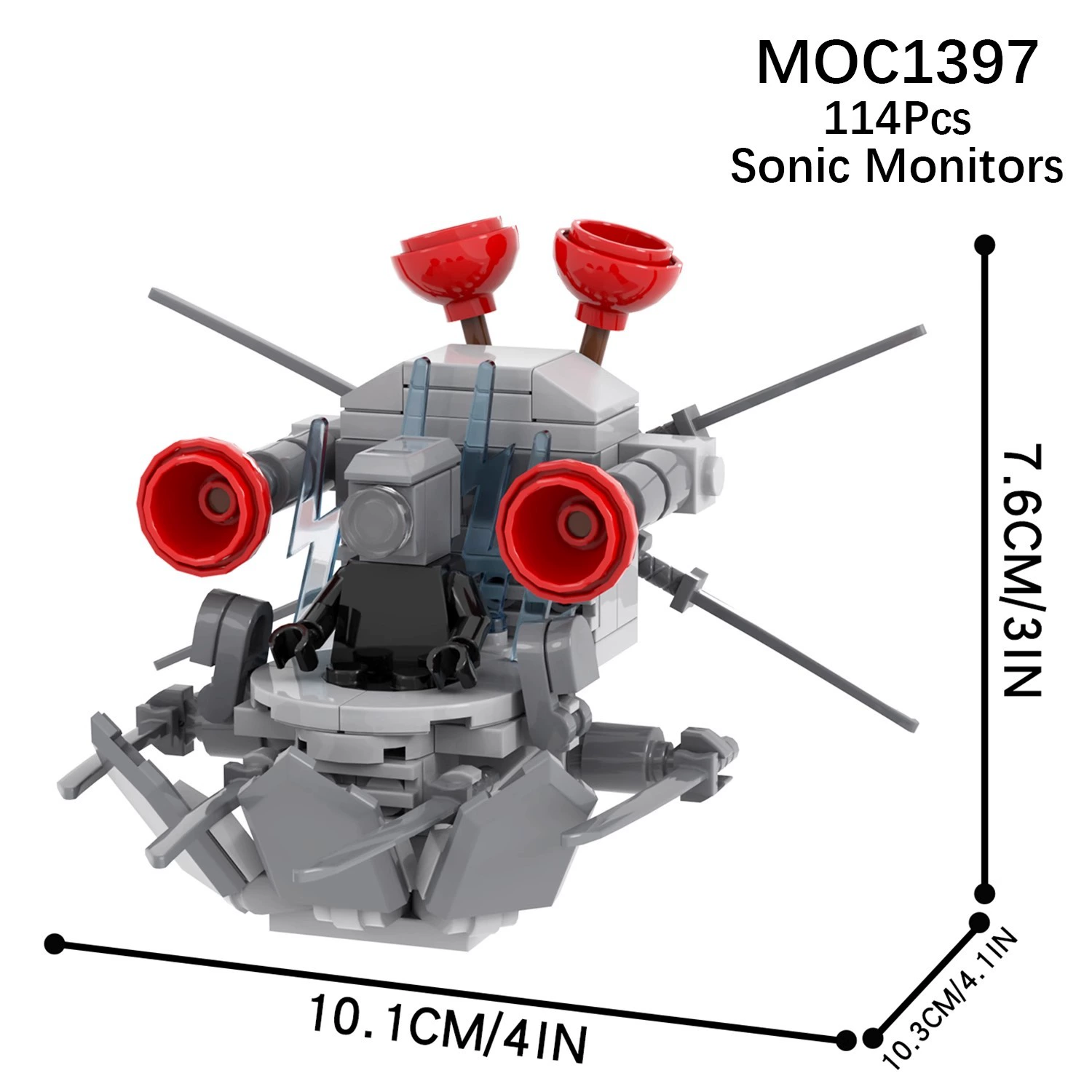 MOC игра SKIBIDI Туалет Туалет мониторинг человек НЛО совместимо с LEGO собранные блоки игрушки