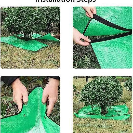 Manta de almacenamiento de paisaje impermeable con hojas de jardín, manta de recolección de hojas caídas, manta de hojas caídas para jardín verde al aire libre, superventas transfronteriza