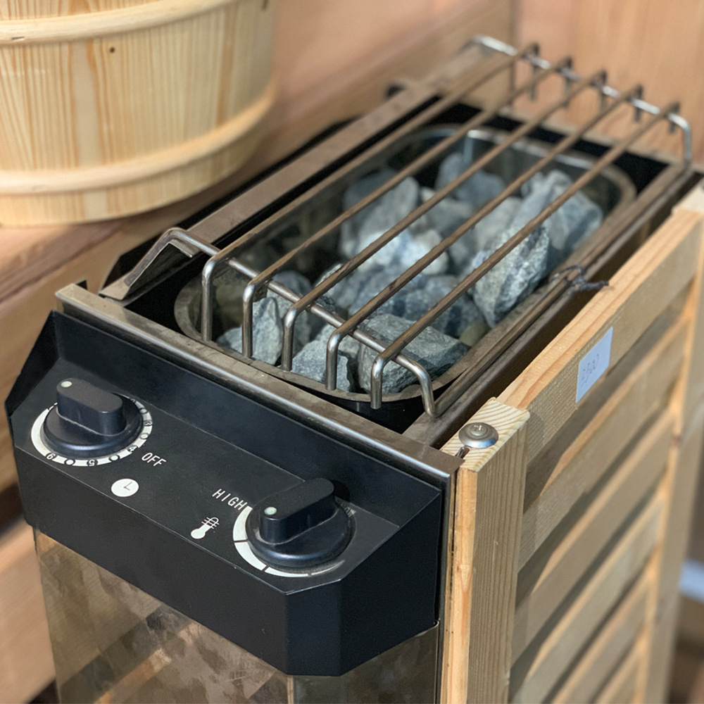 Sala de vapor de borde marrón sala de ducha de vapor sala de sauna de abeto de hierro casa belleza infrarrojo lejano sudor sala de vapor