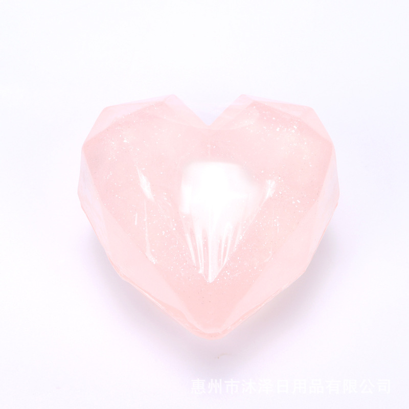 라이트 핑크 로즈 러브 비누