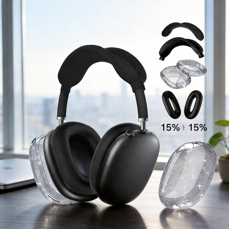 Suitable for Airpodsmax Apple Earphone Protective Case, Head-Mounted Earphone Case, Silicone Tpu Protective Case Mix and Match Suitable for Airpodsmax Apple Earphone Protective Case, Head-Mounted Earphone Case, Silicone Tpu Protective Case Mix and Match