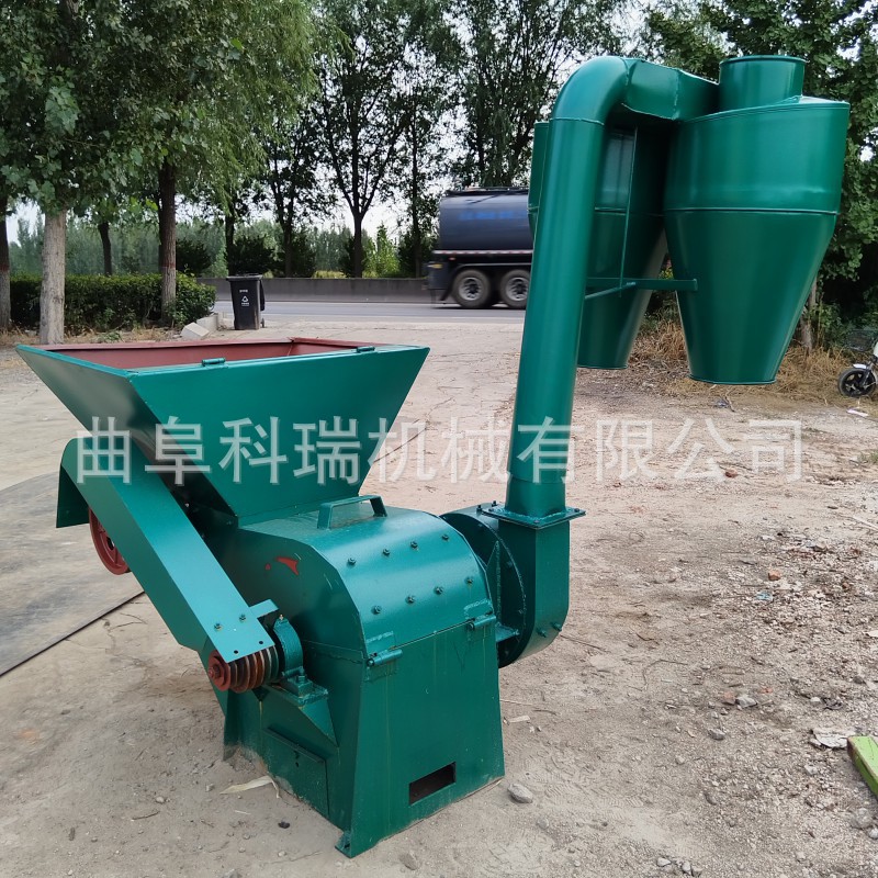 养猪场饲料粉碎机 大型苞米秸秆打糠机  自动进料锤片式打粉机