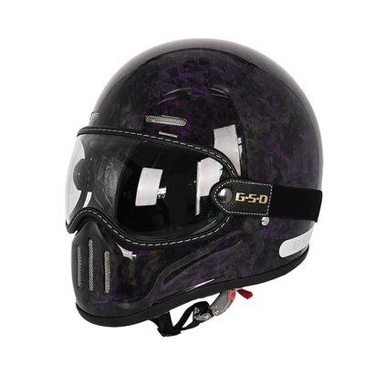 Helmet 3C, Motosiklet kaskı (dəbilqə) - purple-forging-transparent-mirror-m55-56