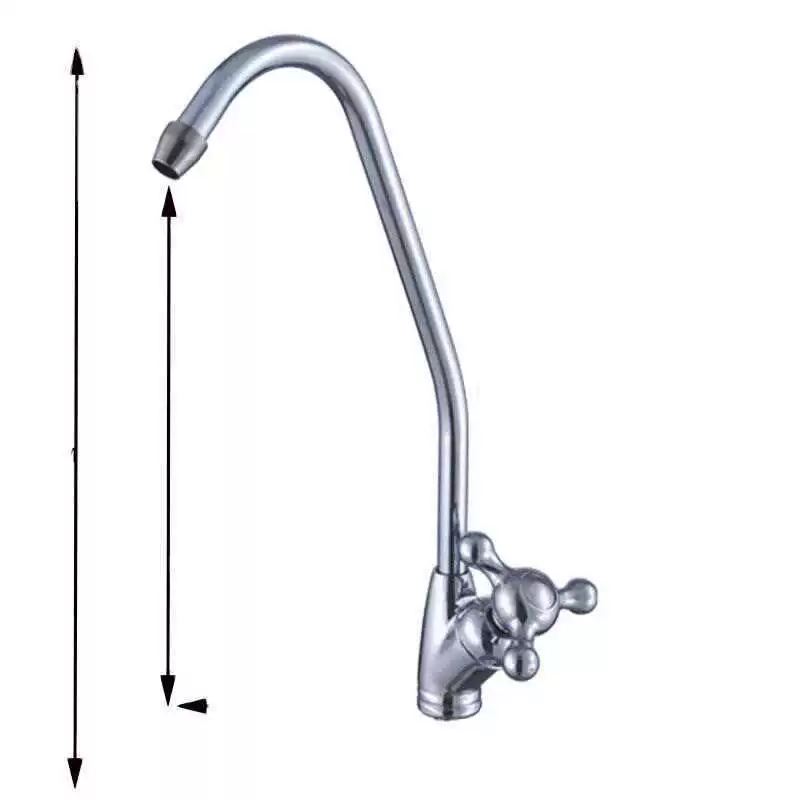 Медный стержень 2 точки прямой напиток три вилки кран на гусиной шее для мытья овощей бассейна прямой напиток очистки воды Дракон