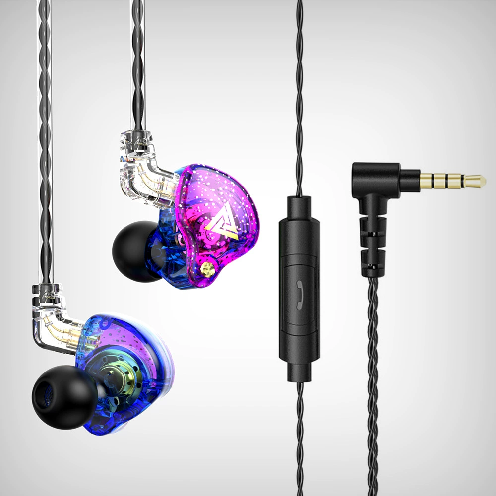 QKZ AK6 Pro наушники HIFI лихорадка тяжелый сабвуфер кабель мобильный телефон компьютер кросс-бордер наушники