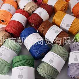 涤纶编织绳5.0MM 金丝线 手工编织用绳100码手编用绳 箱包编织绳