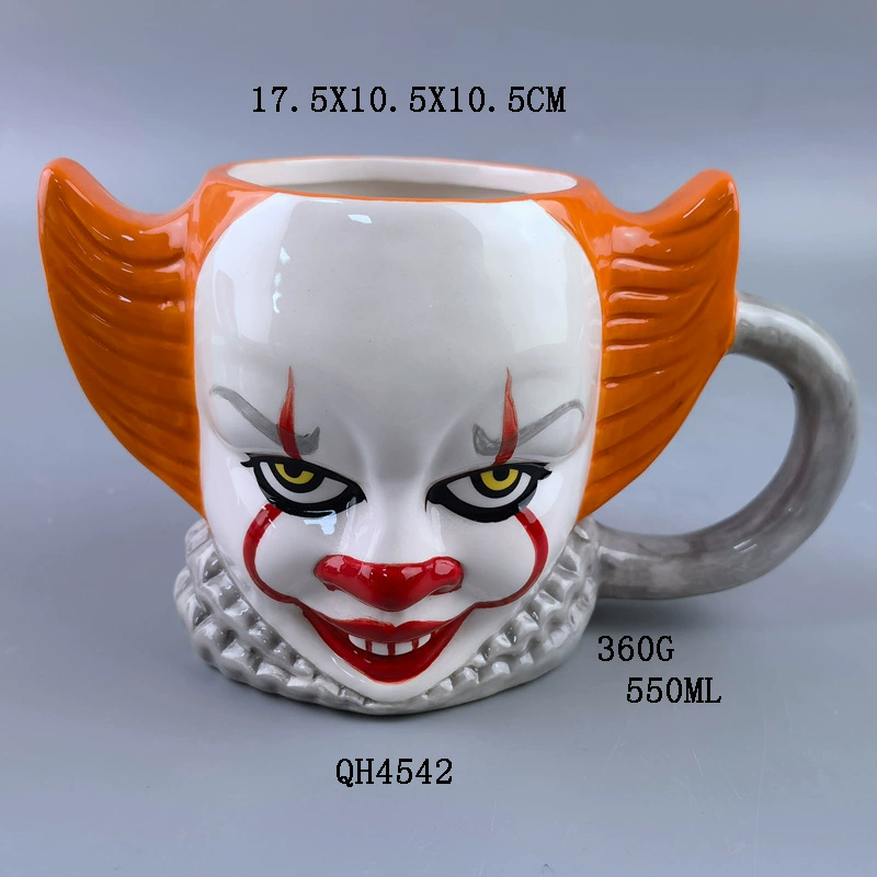 Отборный выбор Amazon 3D клоун кружка ужас голова кутерьма escape room фильм периферия водяная чашка чашка с подарочной коробкой