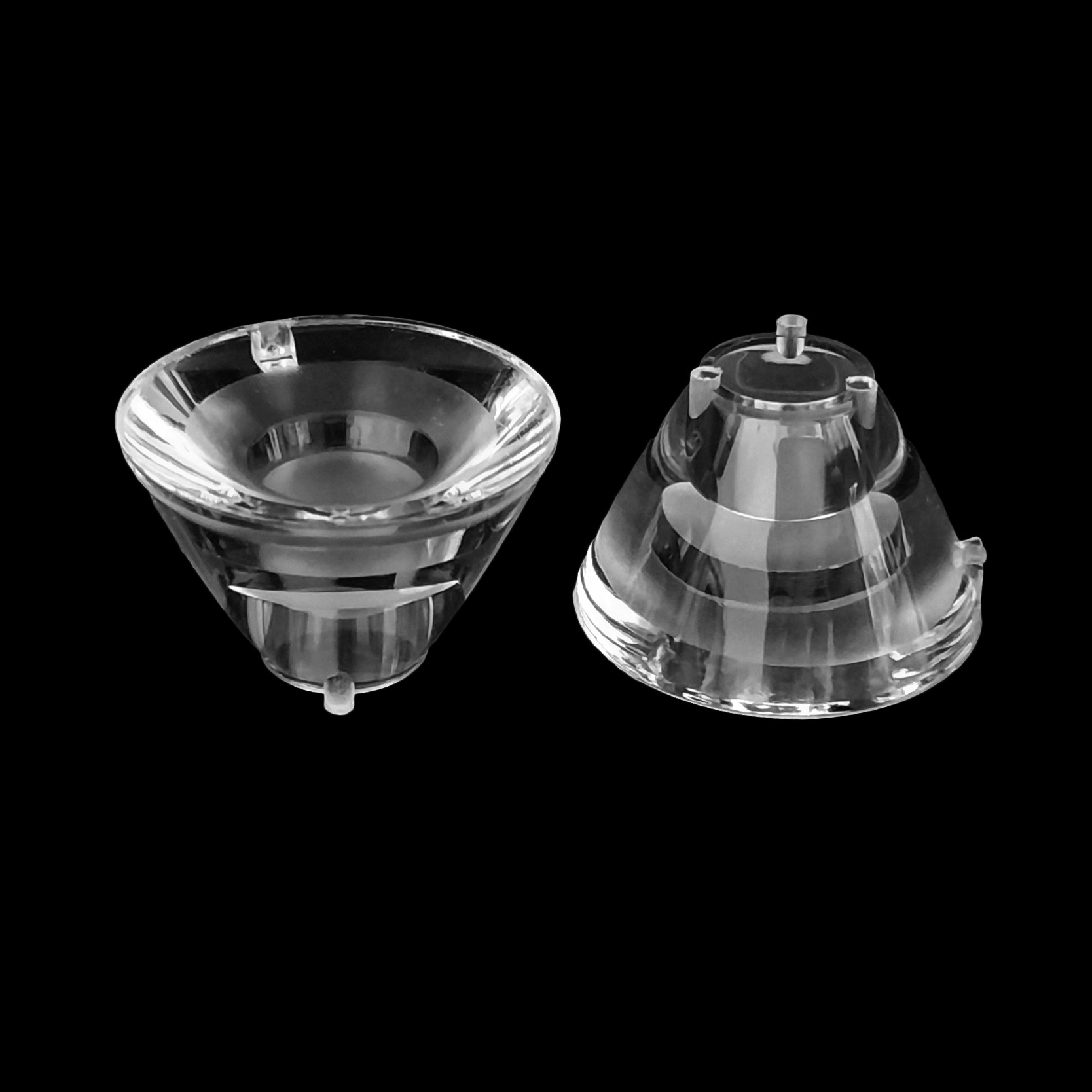 源厂推荐XP29直径3度平凹面带柱小角度光束灯透镜适用35353030LED