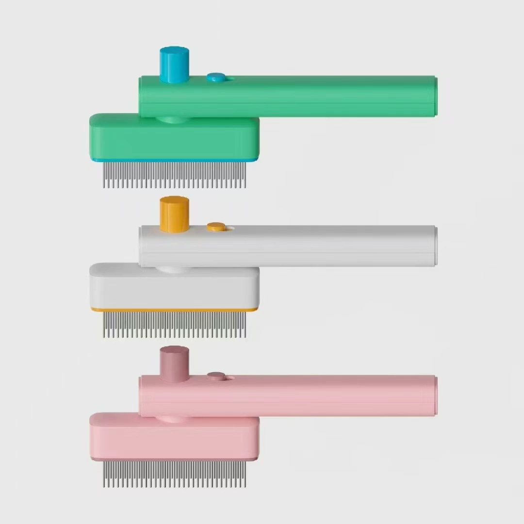 Трансграничная расческа для шерсти домашних животных, специальная расческа для удаления узлов и плавающих волос для кошек, инструмент для удаления и чистки волос в один клик для кошек